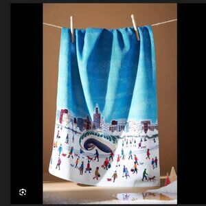 Anthropologie Holiday the City Dish Towel - Chicago